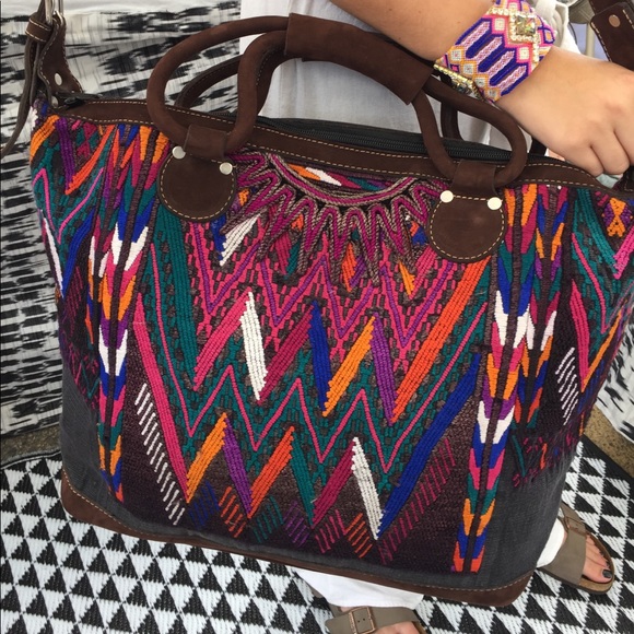 boho overnight bag